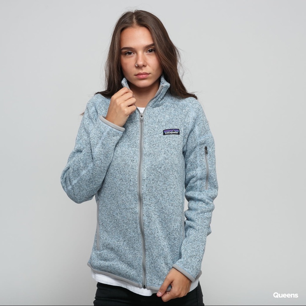 Light blue full zip Patagonia better sweater